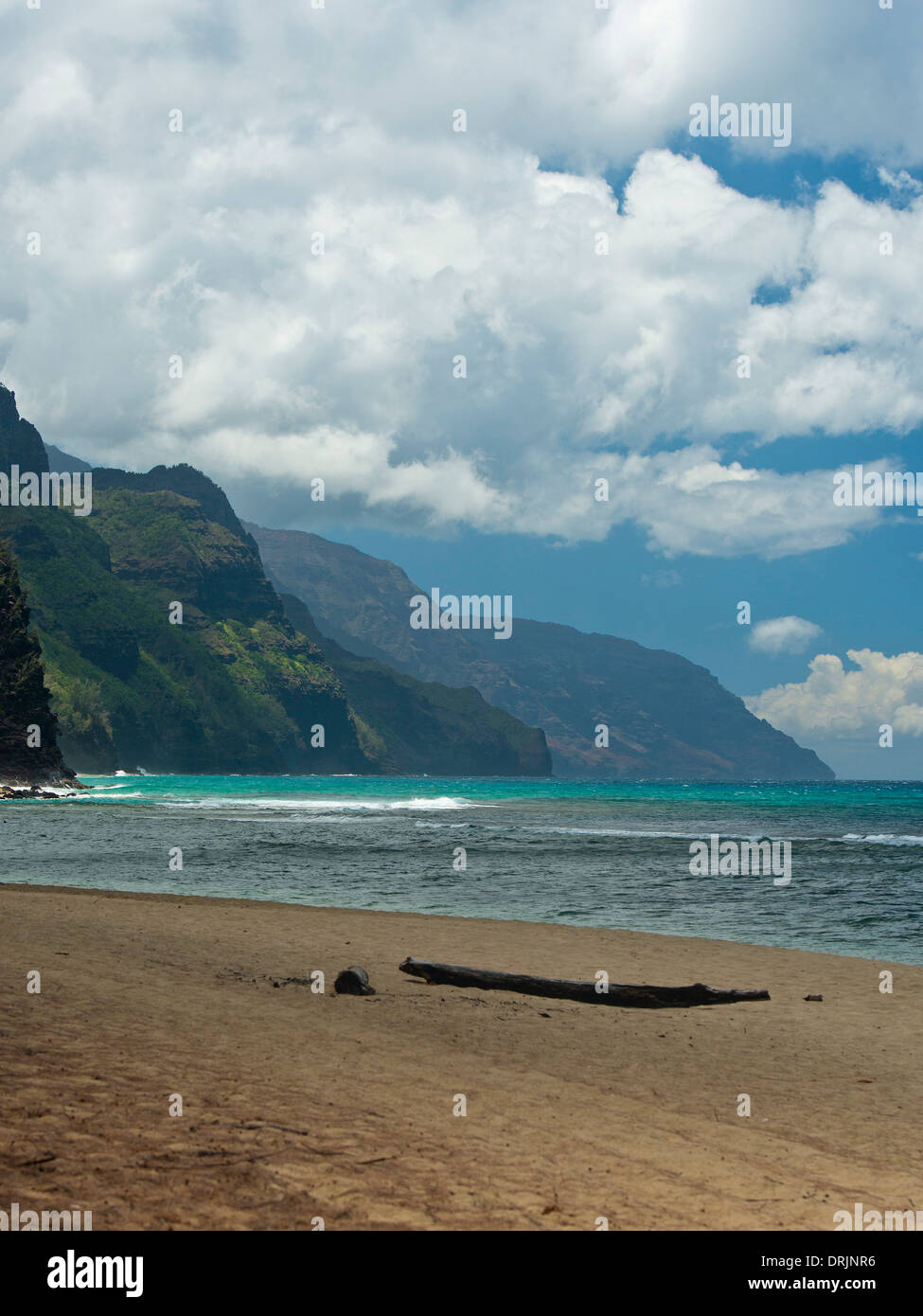Tunnels Beach in Kauai Stock Photo Alamy