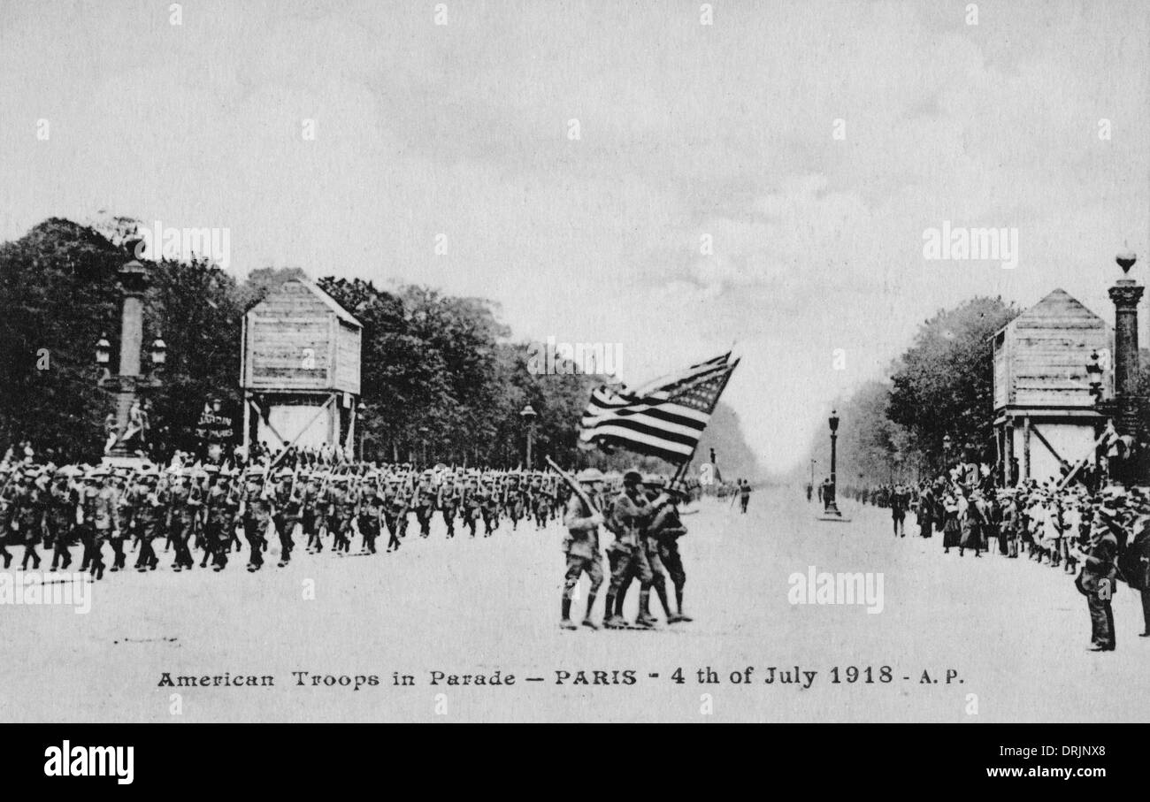 Paris american soldiers hi-res stock photography and images - Alamy