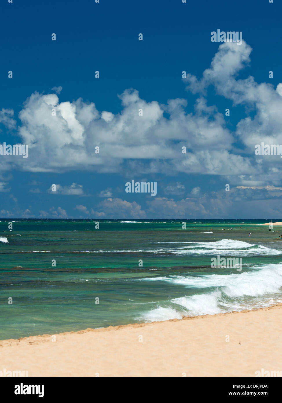 Tunnels Beach in Kauai Stock Photo Alamy