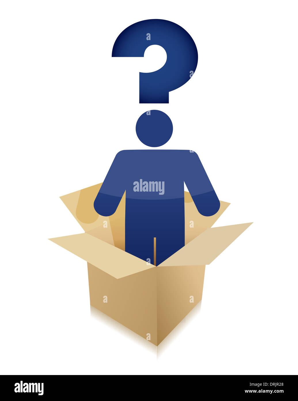 Thinking Outside The Box Concept Illustration Design Stock Photo Alamy