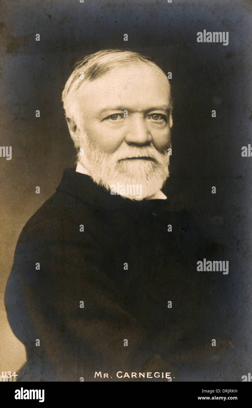 Portrait of Andrew Carnegie Stock Photo