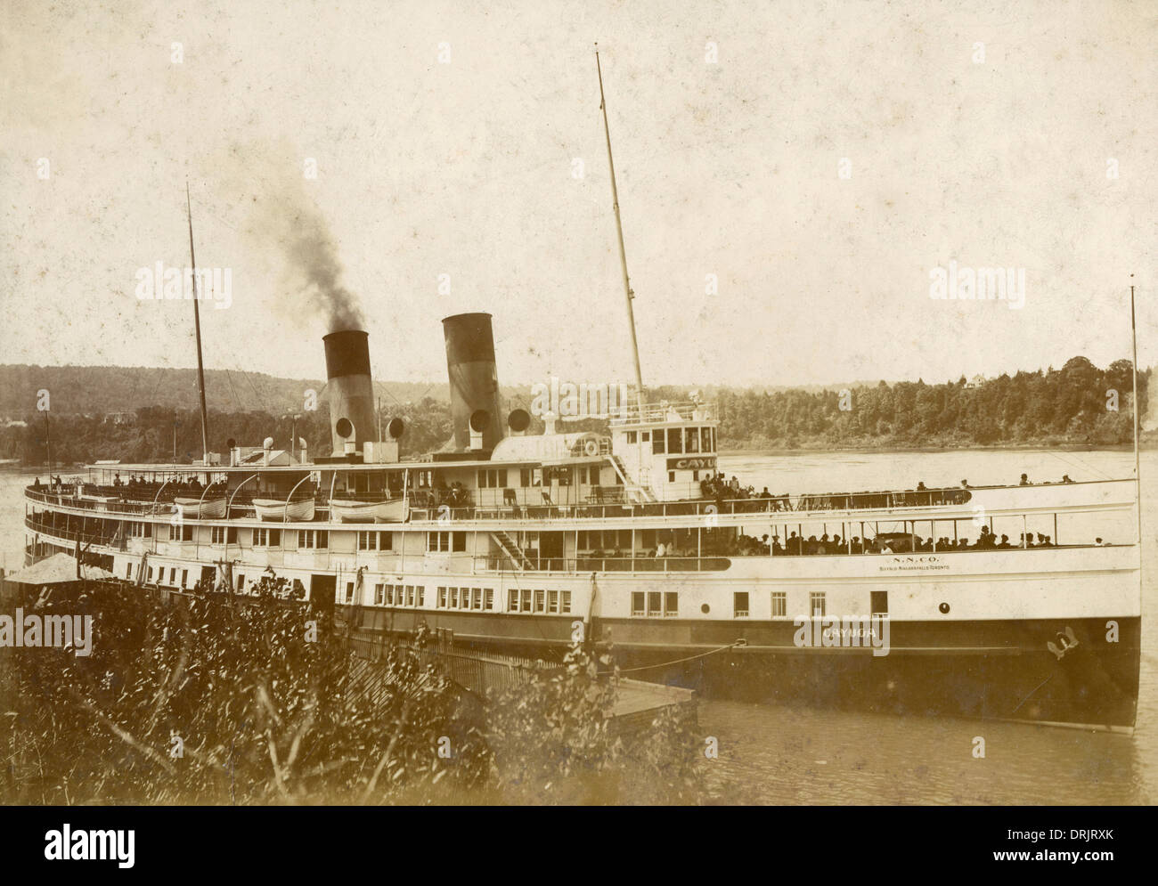 The steamer Cayuga - Lewiston Landing, New York Stock Photo