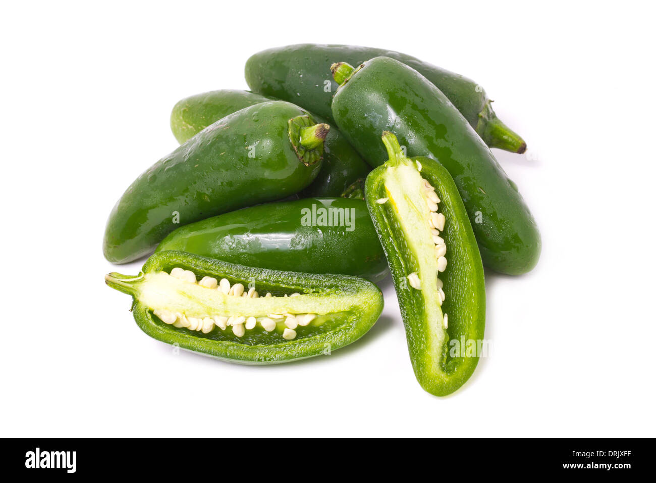 Jalapeno Pepper isolated on white Stock Photo Alamy