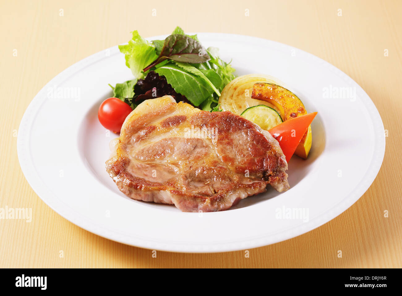 Pork saute Stock Photo