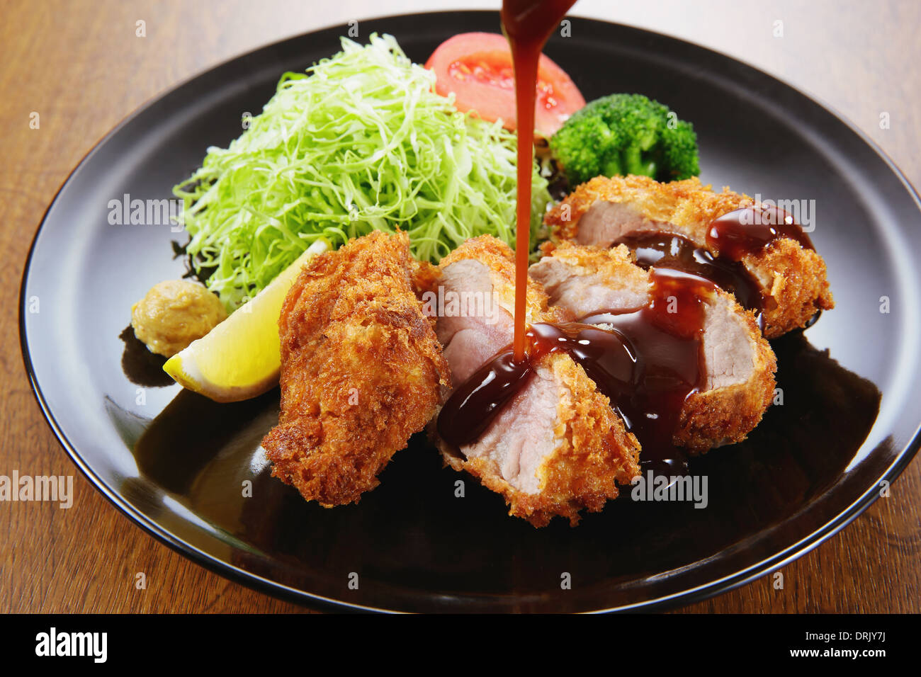 Japanese style pork cutlet Stock Photo Alamy