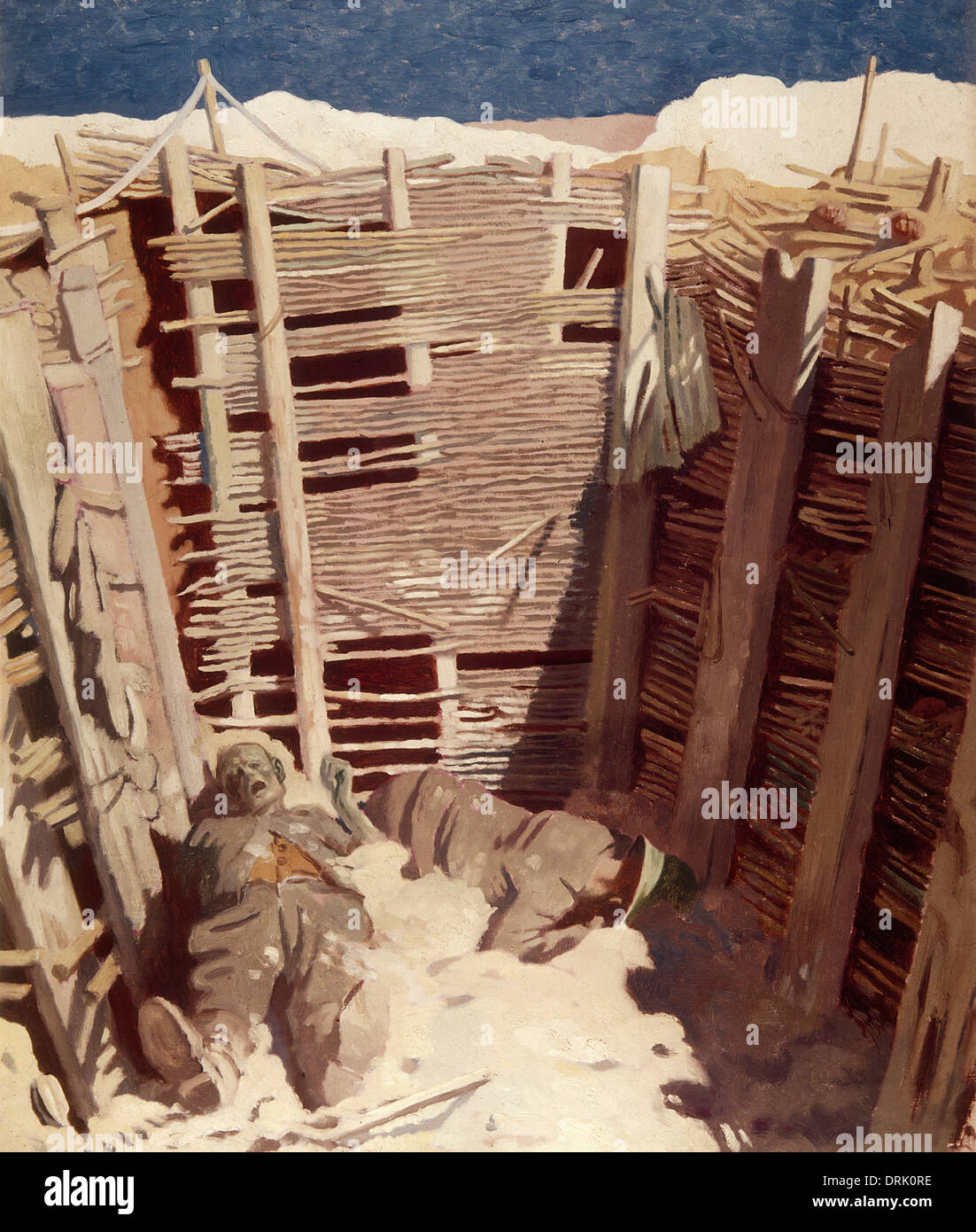 Two dead soldiers in a trench, Somme, France, WW1 Stock Photo - Alamy