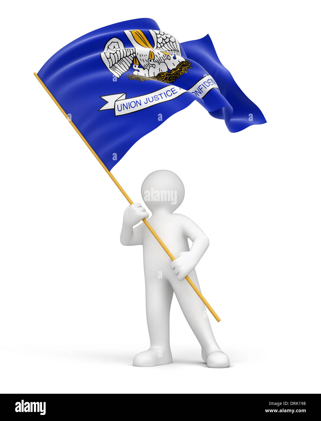 Louisiana state flag hi-res stock photography and images - Alamy