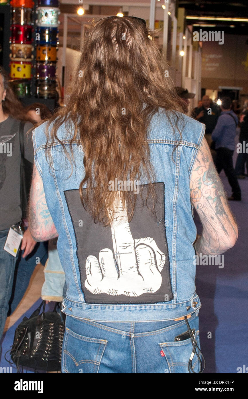 Chris Holmes (W.A.S.P.) at the NAMM 2014 at Anaheim Convention Center, California, 24th January 2014. Stock Photo