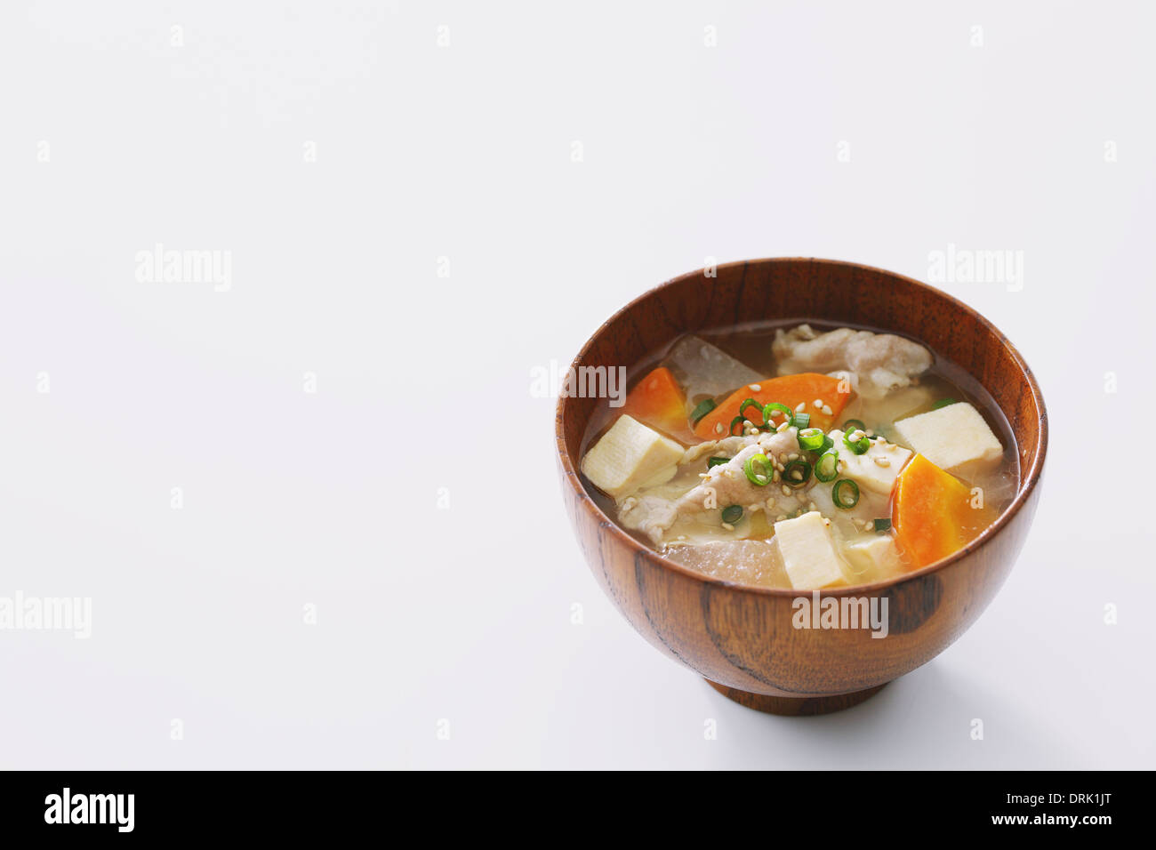 Japanese style Miso Soup Stock Photo