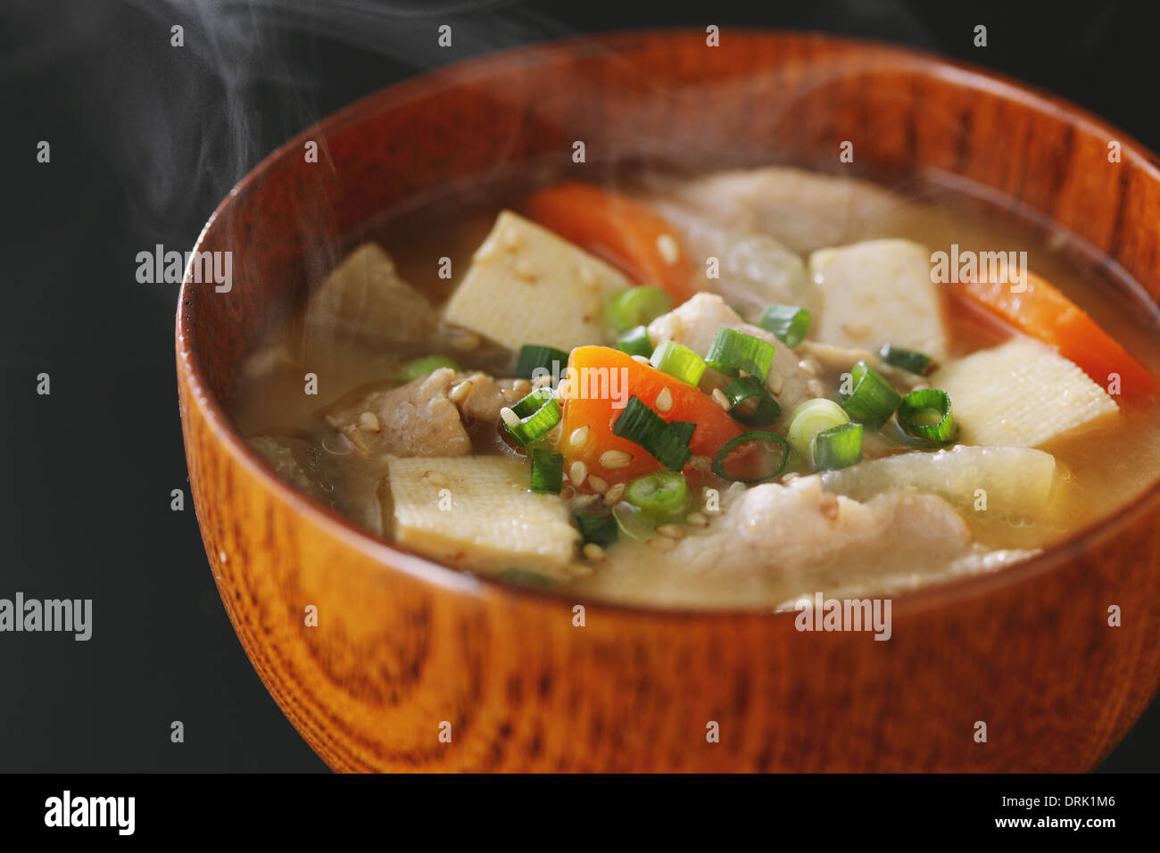 Japanese style Miso Soup Stock Photo Alamy