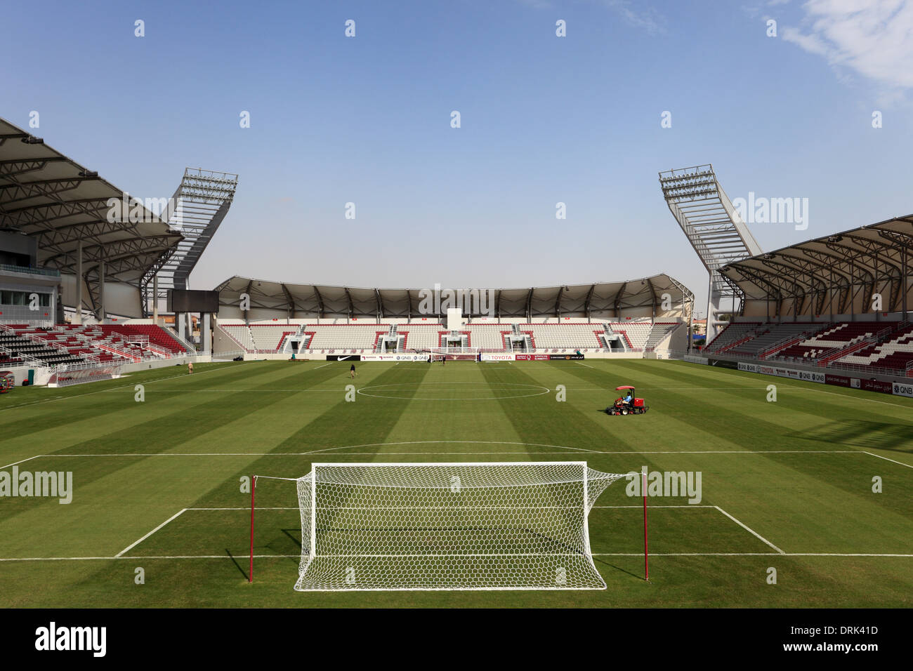 Lekhwiya Sports Stadium (Abdullah bin Khalifa Stadium) in Doha, Qatar Stock Photo