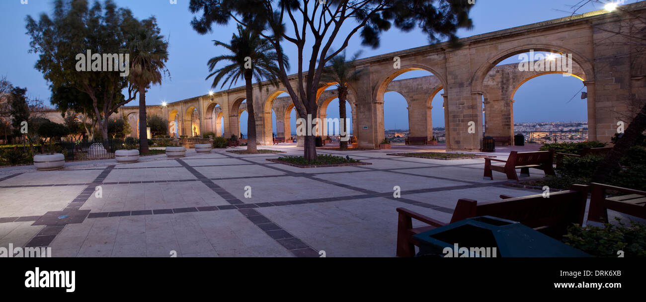 Malta, Valletta, Upper Barrakka Gardens Stock Photo
