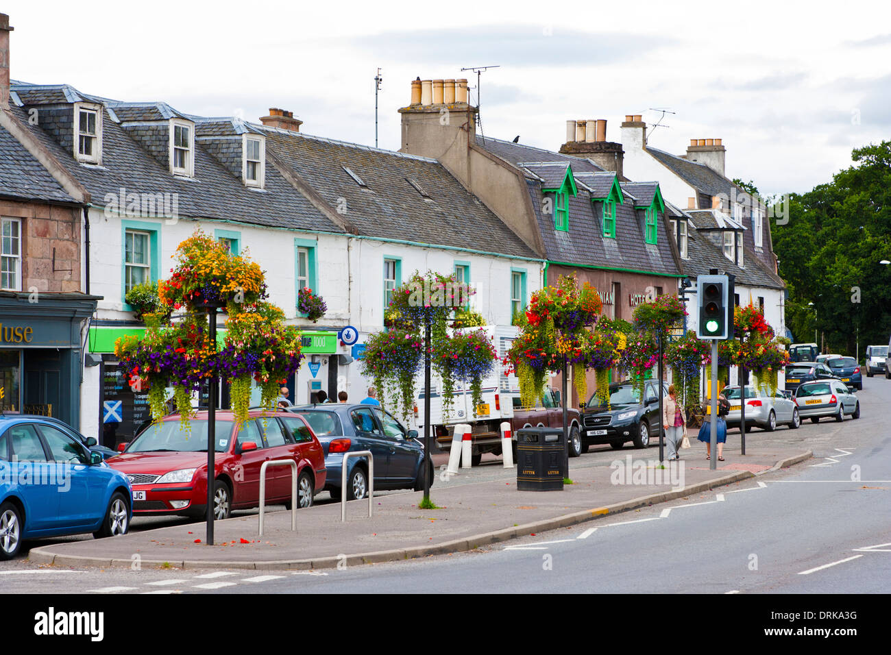 The High Street in Beauly,Inverness-shire;Scotland Stock Photo