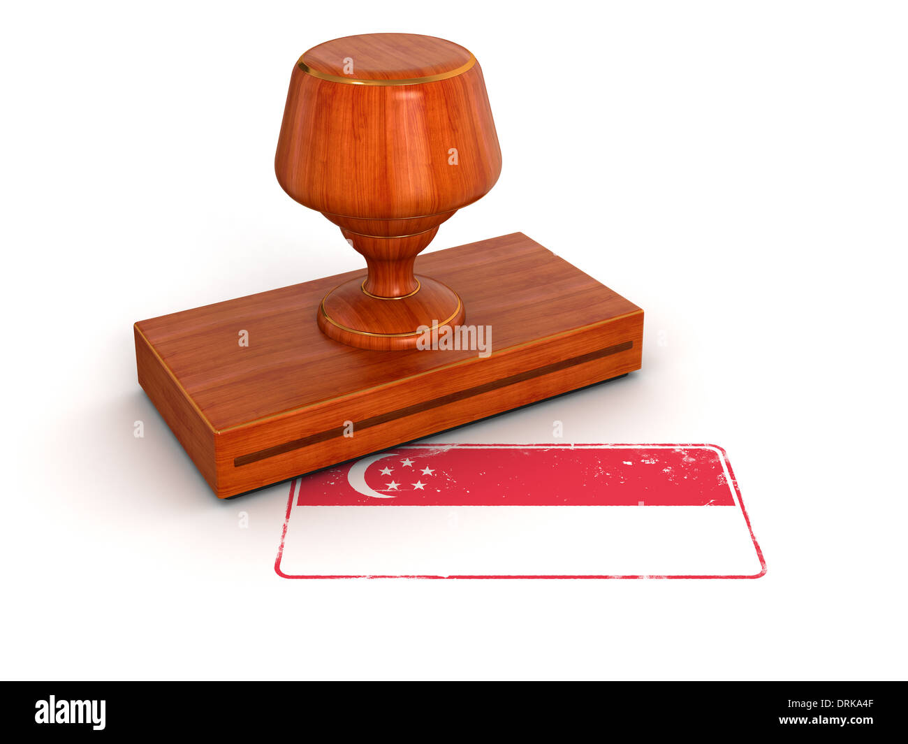 Rubber Stamp Singapore flag (clipping path included Stock Photo Alamy