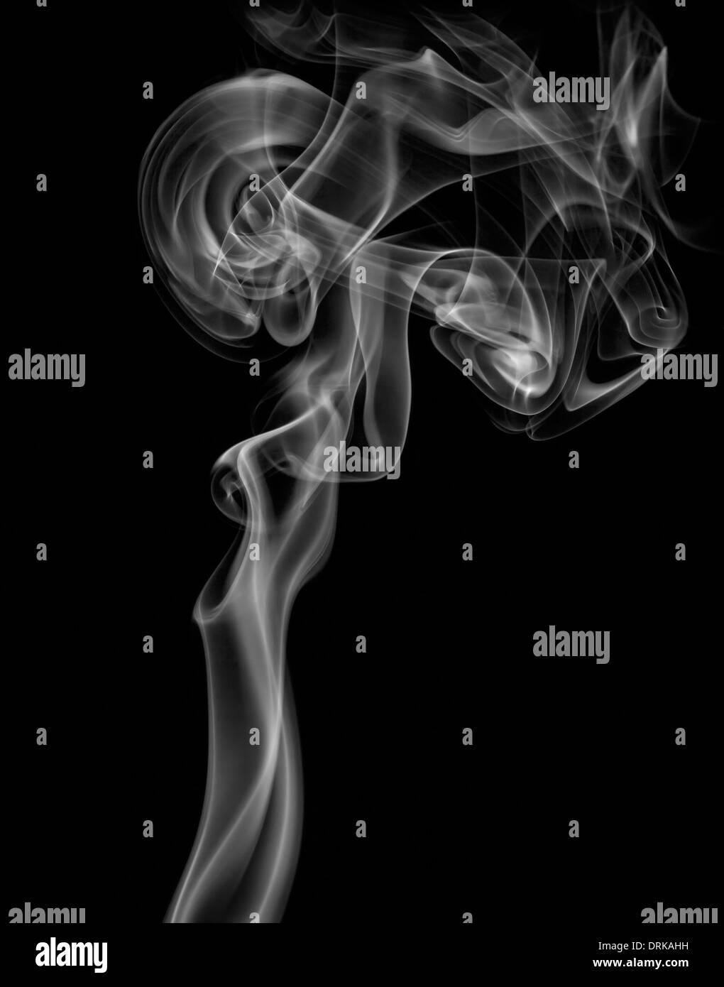 white abstract smoke isolated black background Stock Photo - Alamy