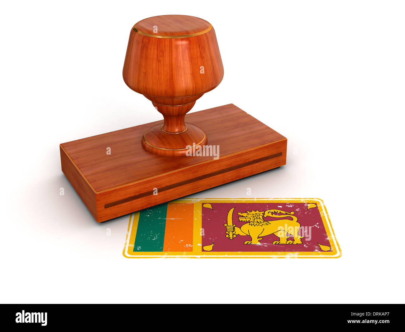 Rubber Stamp Sri Lanka flag (clipping path included Stock Photo Alamy