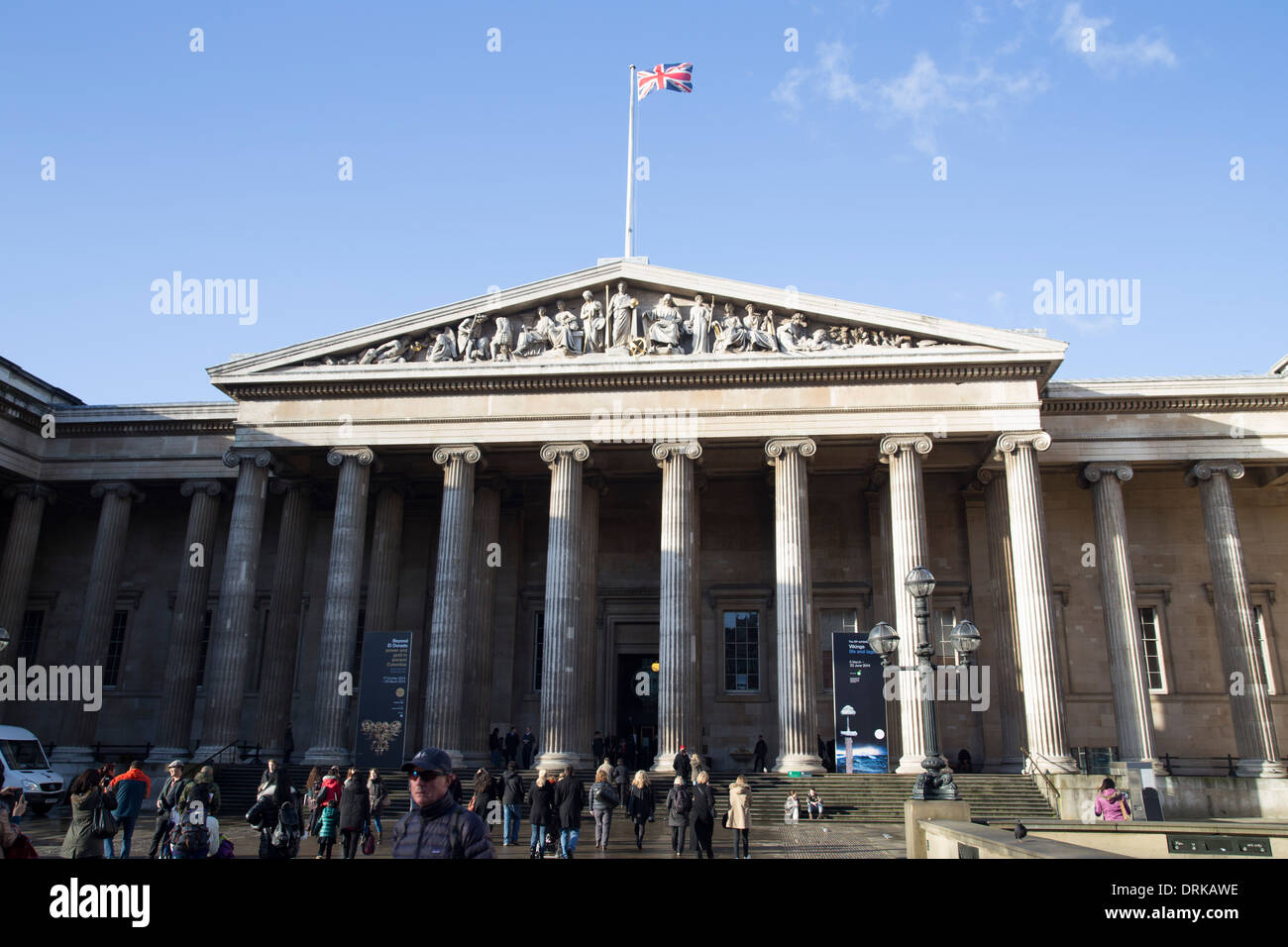 The British Museum, London. Exterior shot. Stock Photo