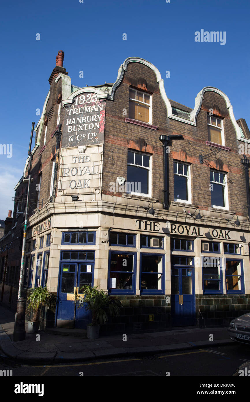 The Royal Oak pub on Columbia Road, London. Stock Photo