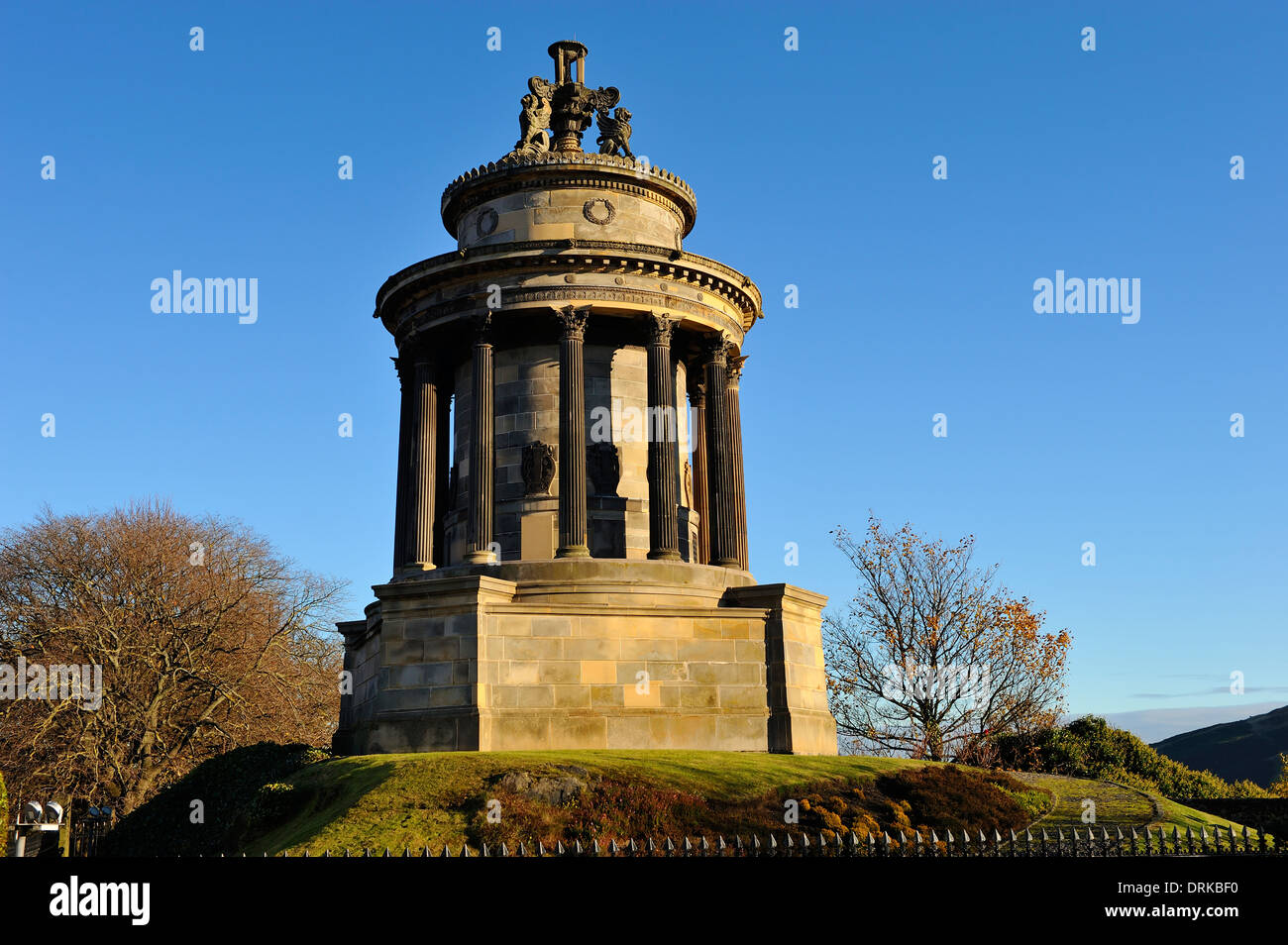 Monument to Robert Burns on Regent Road, Edinburgh, Scotland Stock Photo Alamy