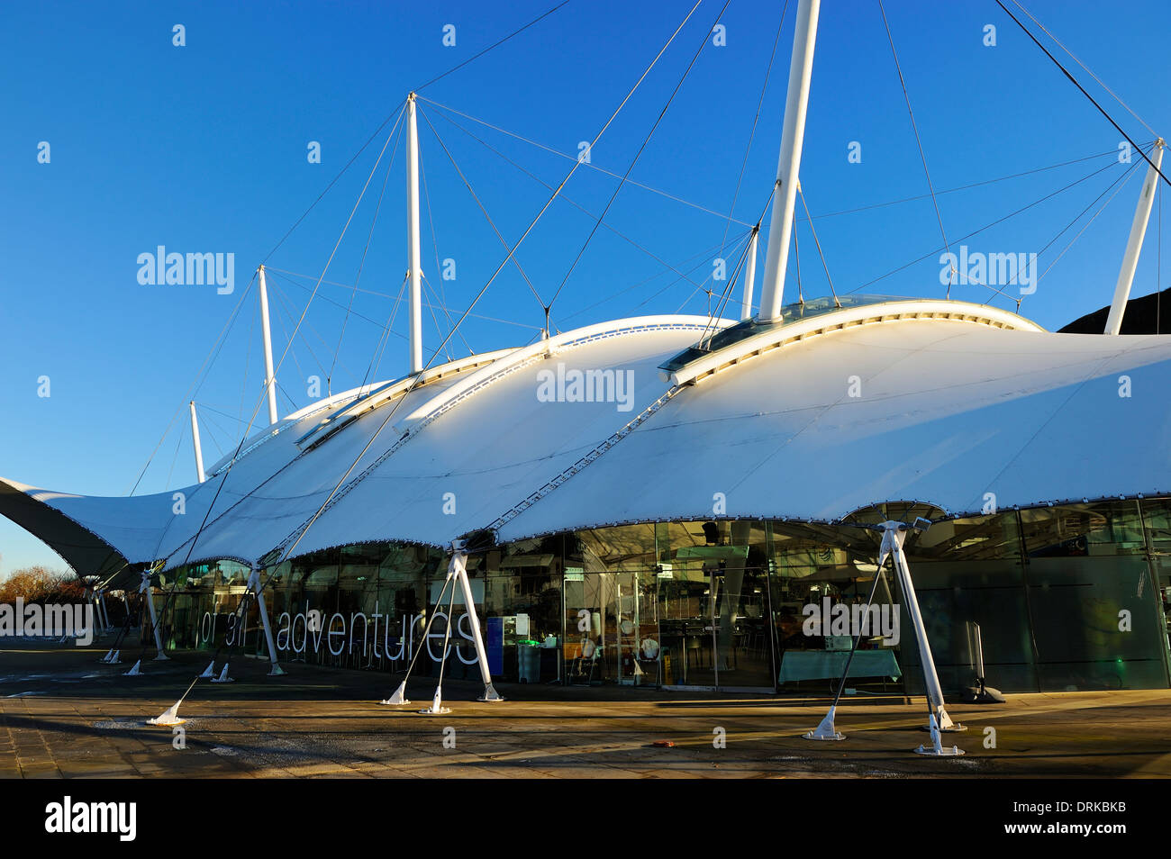 Our Dynamic Earth visitor attraction next to Holyrood Park, Edinburgh, Scotland Stock Photo