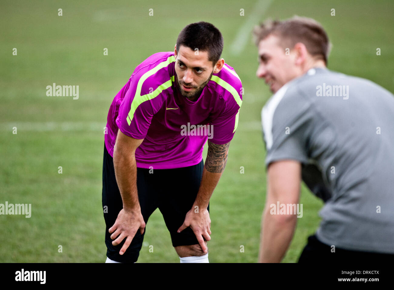 North American Soccer Star Clint Dempsey in London Stock Photo