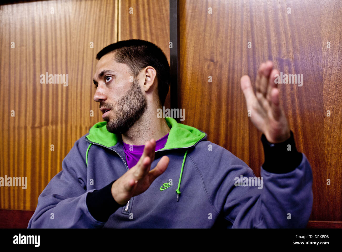 North American Soccer Star Clint Dempsey in London Stock Photo