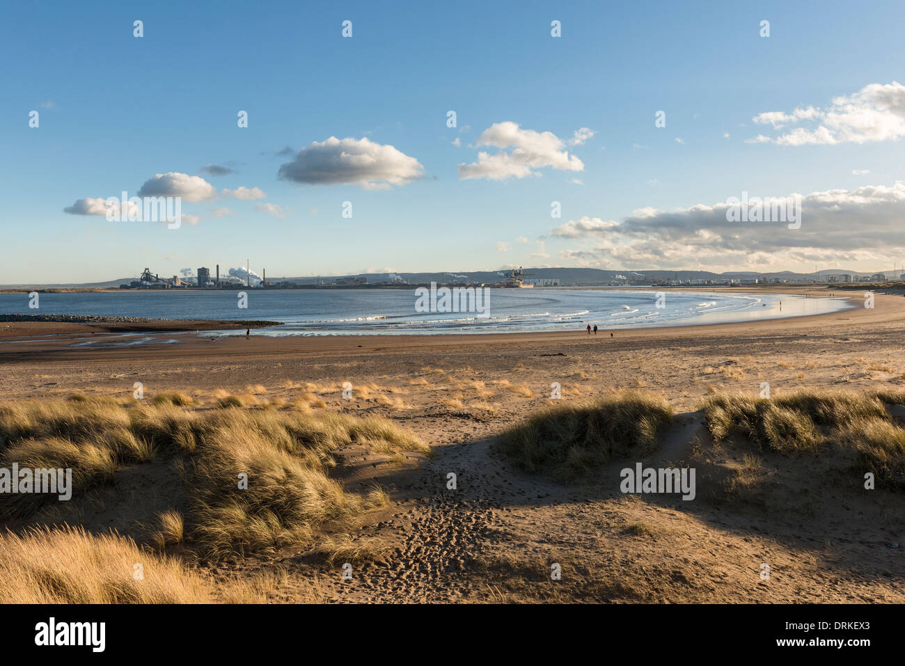 Seaton Carew beach Stock Photo Alamy