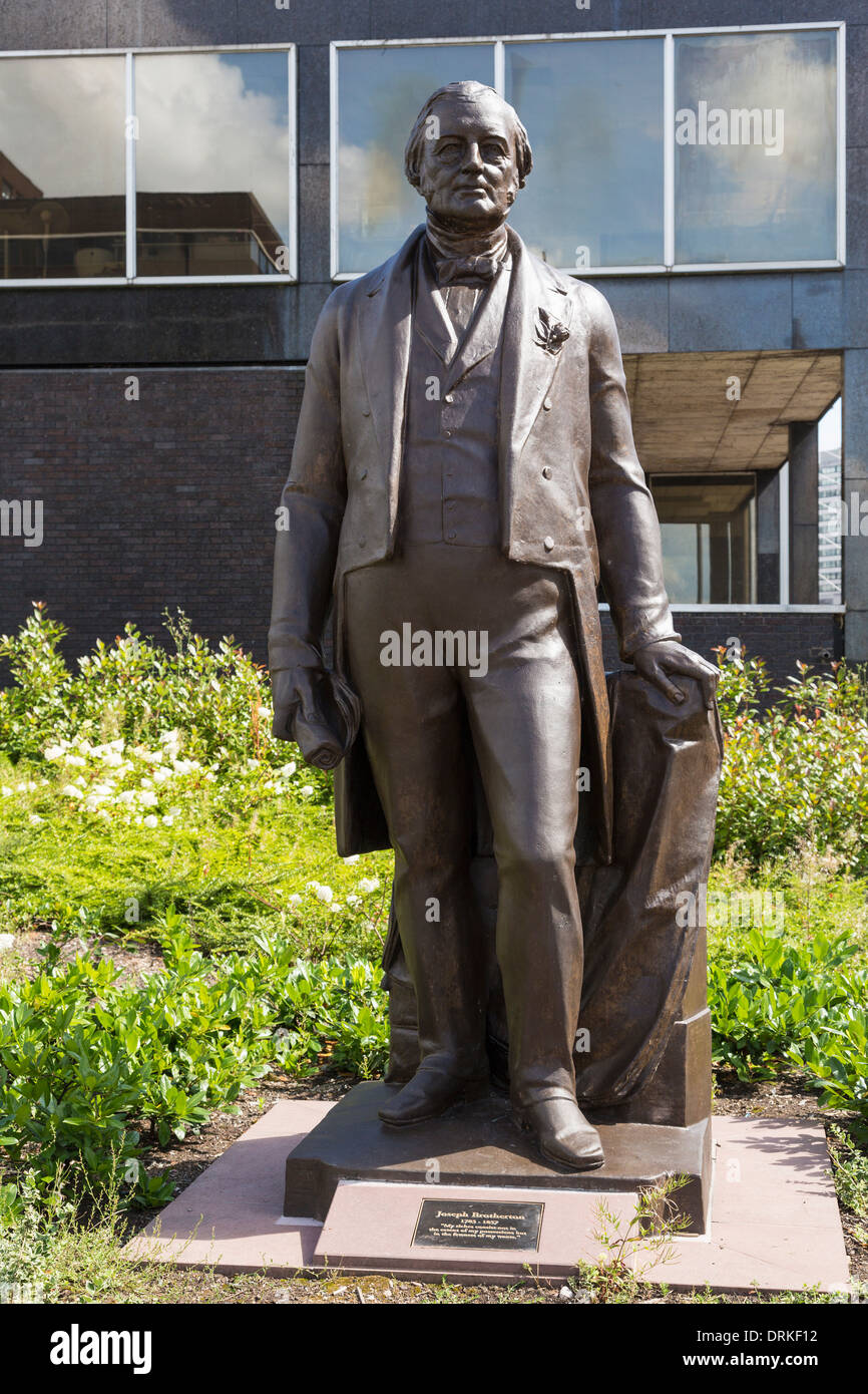 Statue of Joseph Brotherton, Manchester, England Stock Photo