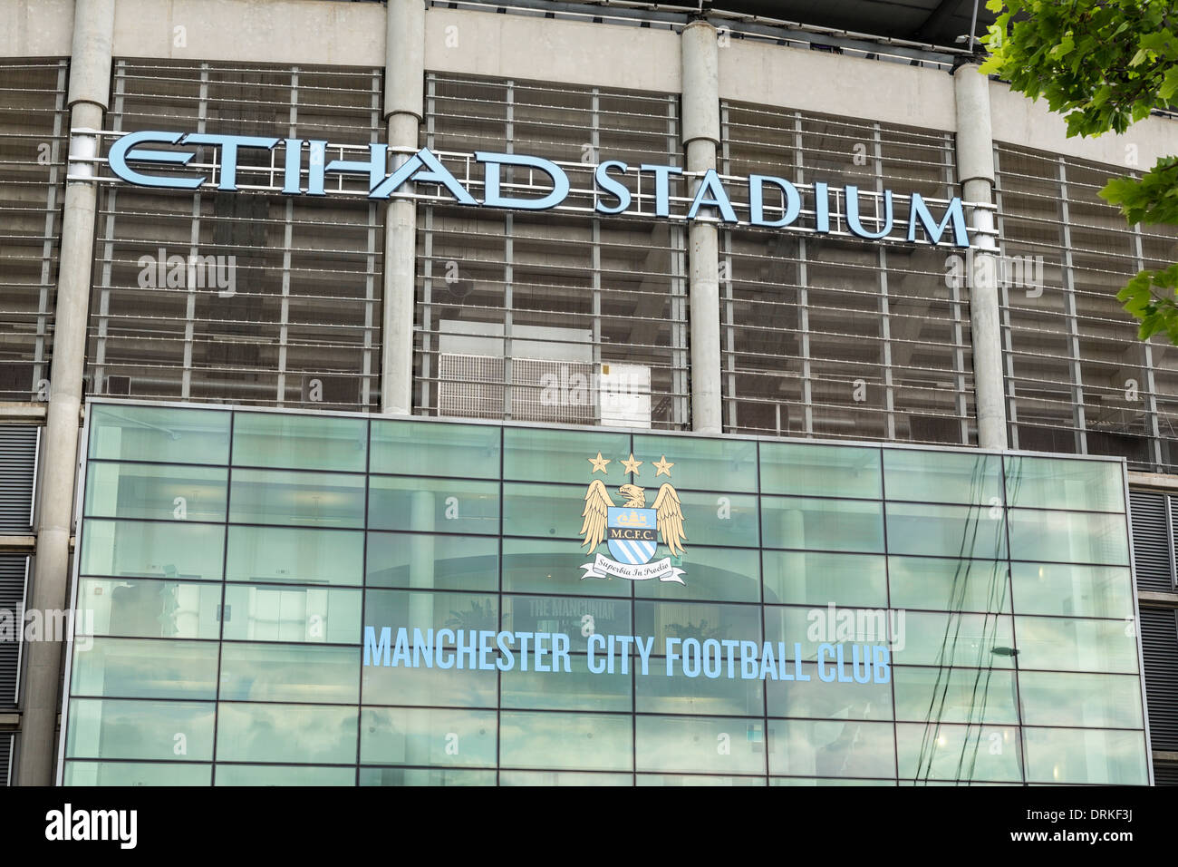 Manchester City Etihad football stadium Stock Photo