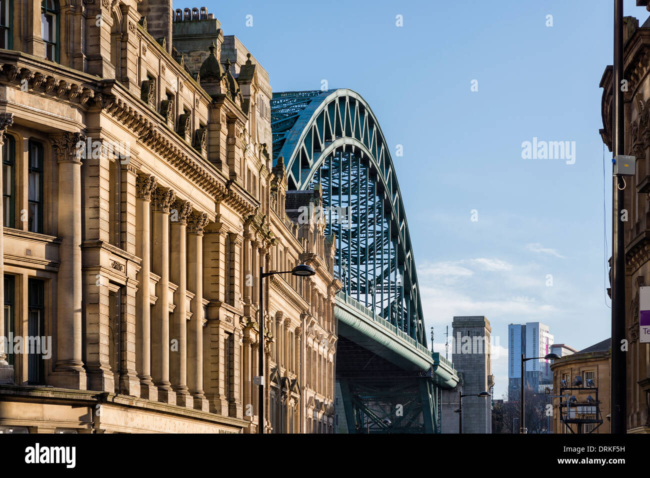 Newcastle upon Tyne and the Tyne Bridge Stock Photo