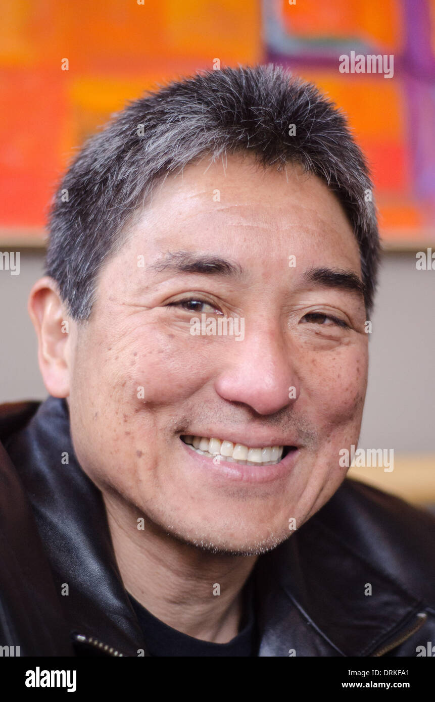 Apple fans know Guy Kawasaki as former chief evangelist. These days, the Californian author and entrepreneur has become an Android supporter: he works as a special advisor to Google's Motorola unit. - 2013. Stock Photo