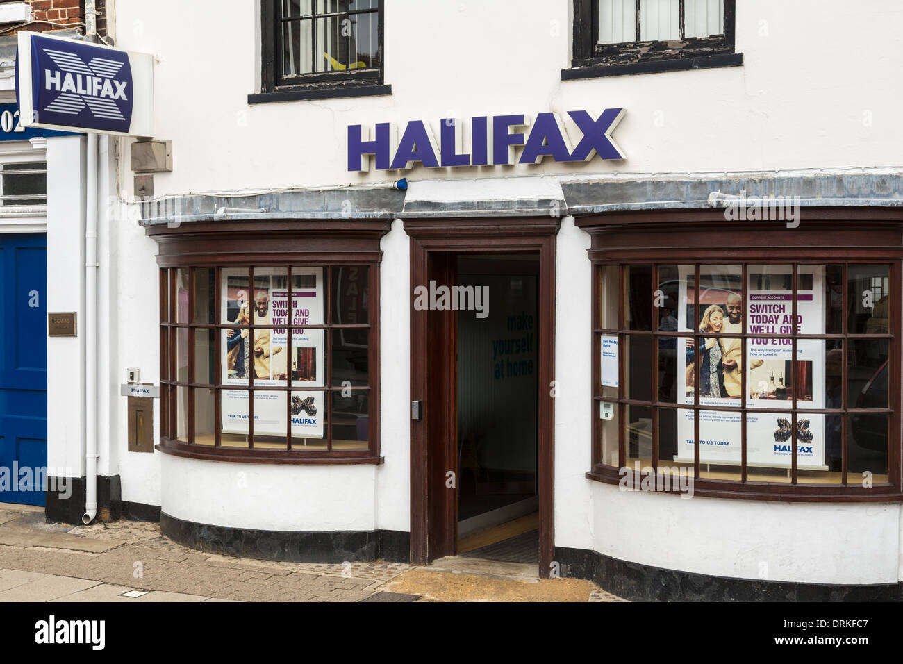 Halifax Building society shop window, England Stock Photo Alamy