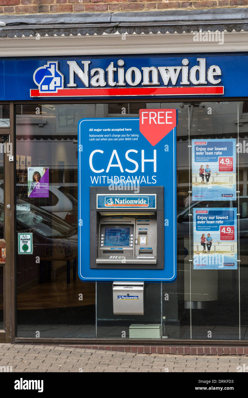 Nationwide Building society ATM Stock Photo