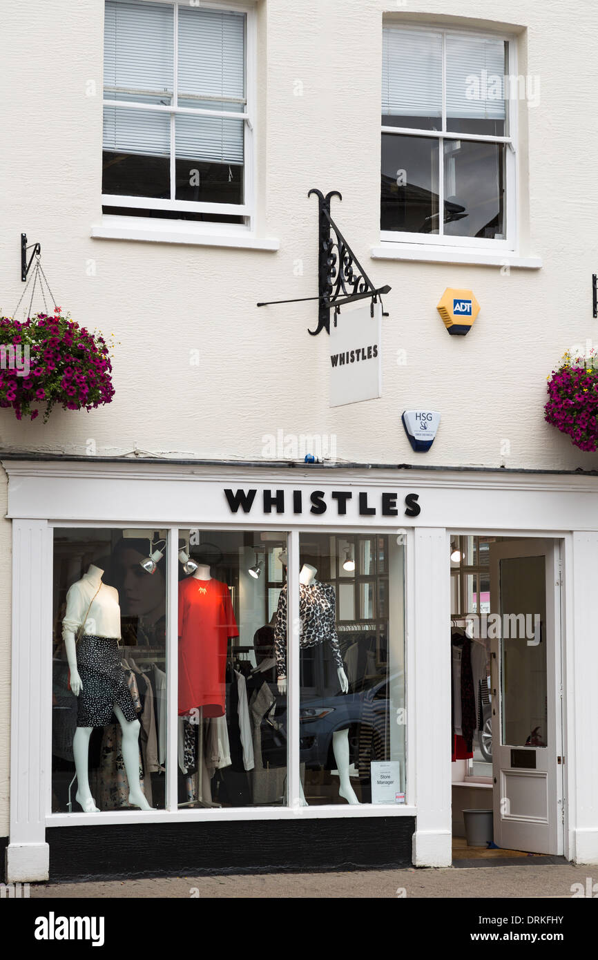 Whistles fashion clothes shop front Stock Photo