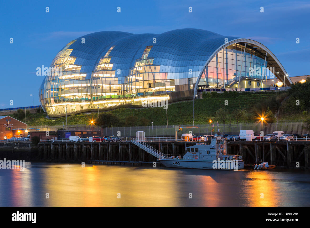 The Sage at dusk, Newcastle on Tyne, England Stock Photo