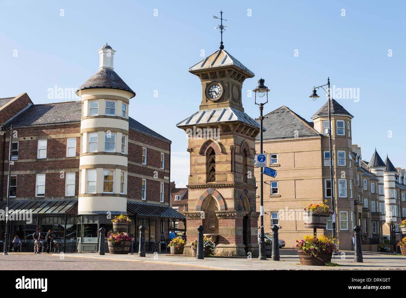 Victorian clocktower, Tynemouth, England Stock Photo