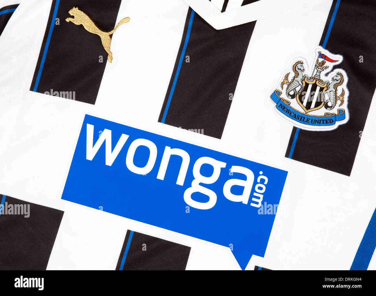 Close up of Newcastle United Shirt Stock Photo