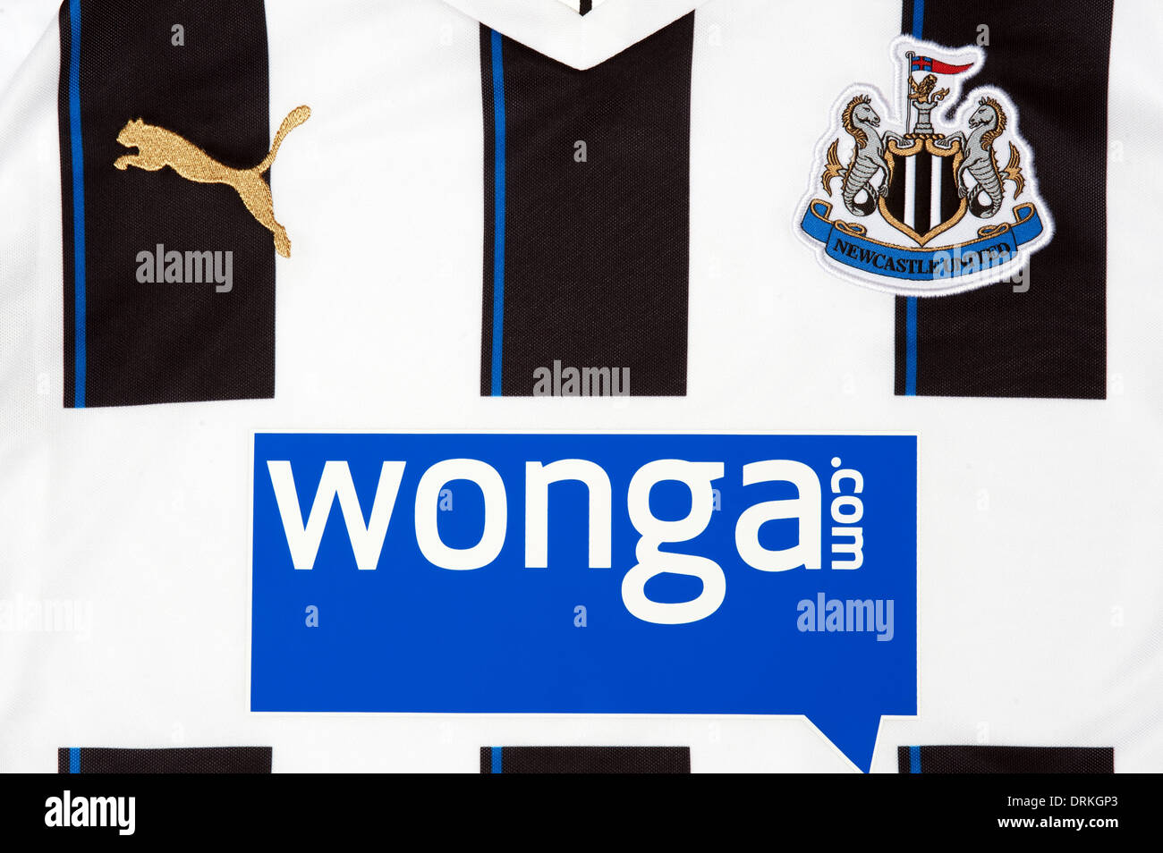 Close up of Newcastle United Shirt Stock Photo