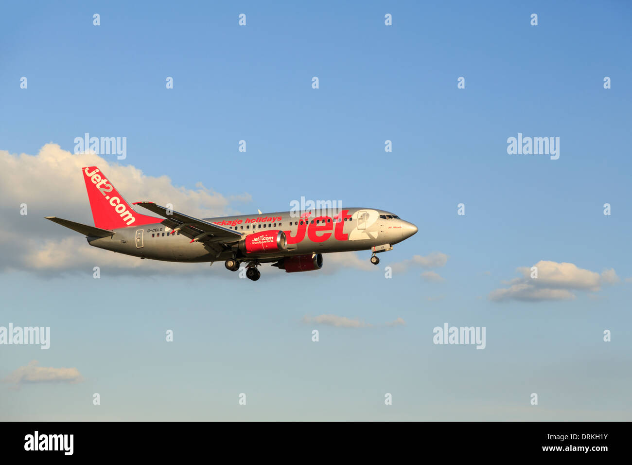 Jet2 Boeing 737 to land Stock Photo