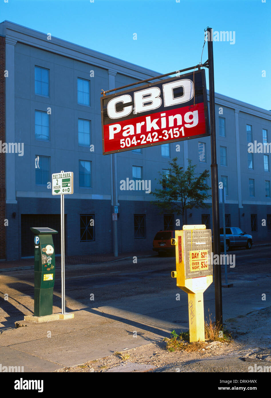 parking lot new orleans Stock Photo Alamy