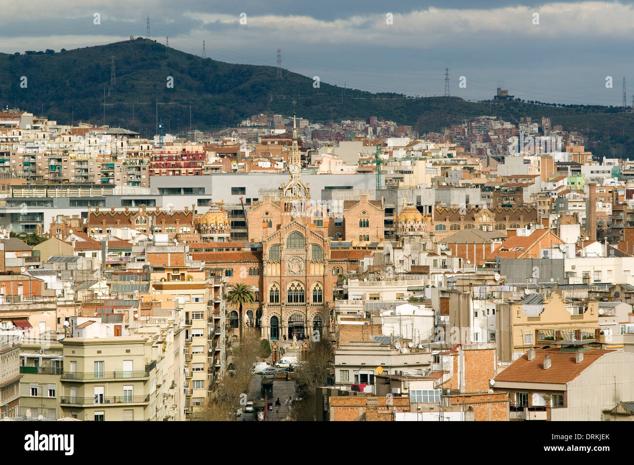 Barcelona Skyline Stock Photo - Alamy