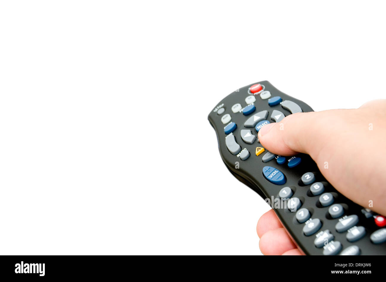 isolated remote control with copy space Stock Photo Alamy