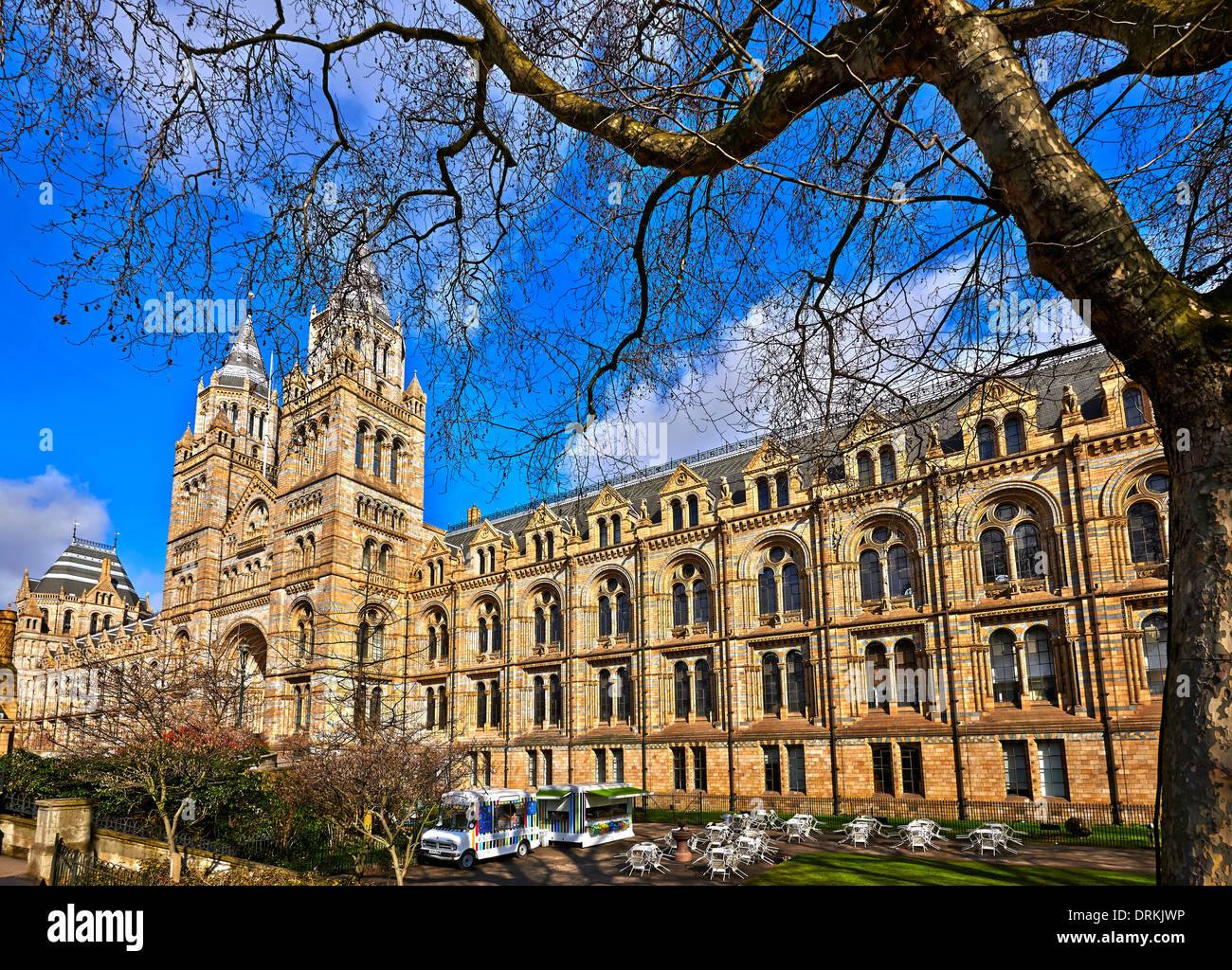 The Natural History Museum is one of three large museums on Exhibition Road, South Kensington, London, England Stock Photo