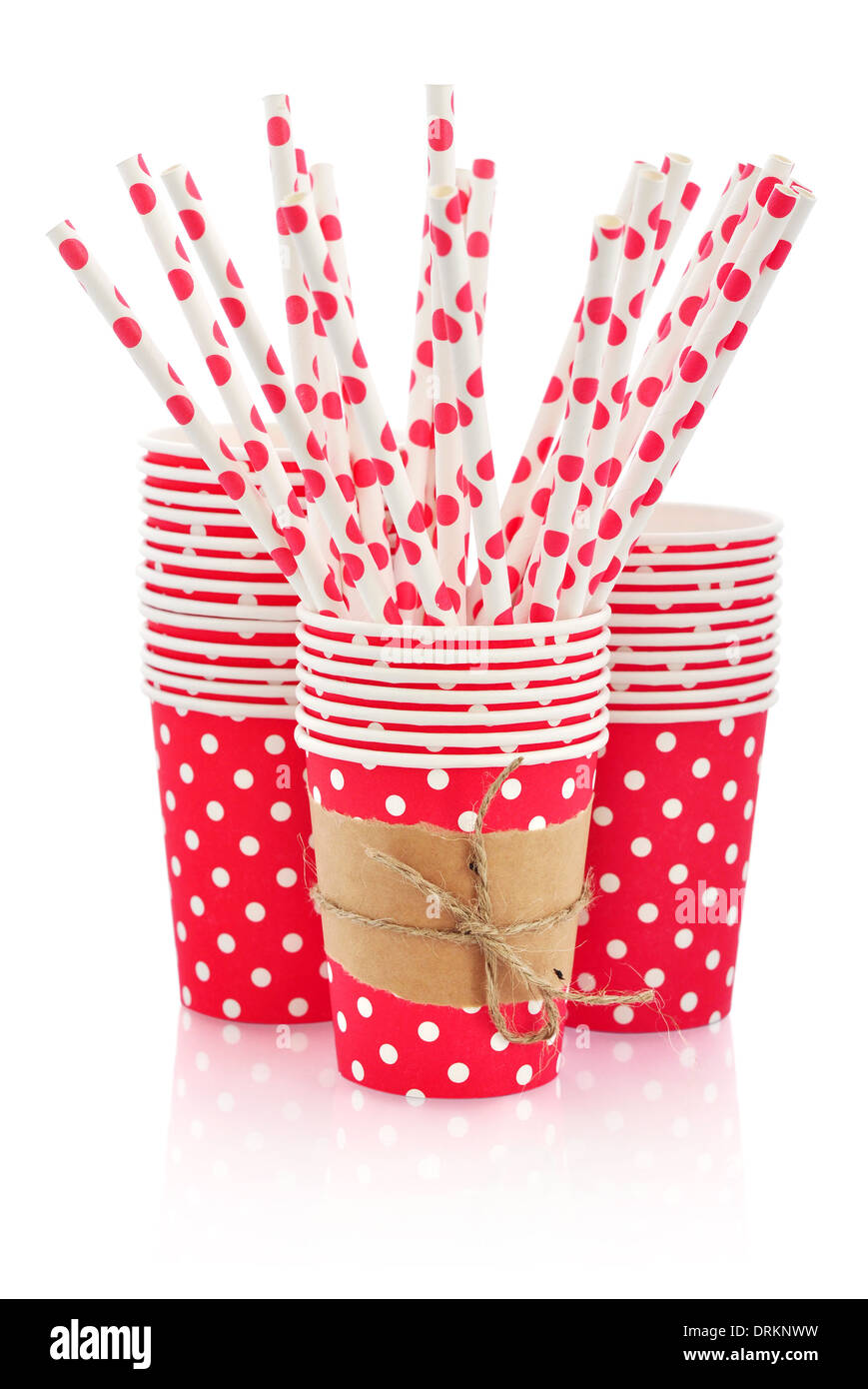 https://c8.alamy.com/comp/DRKNWW/red-paper-cups-and-polka-dot-straws-for-birthday-party-isolated-on-DRKNWW.jpg