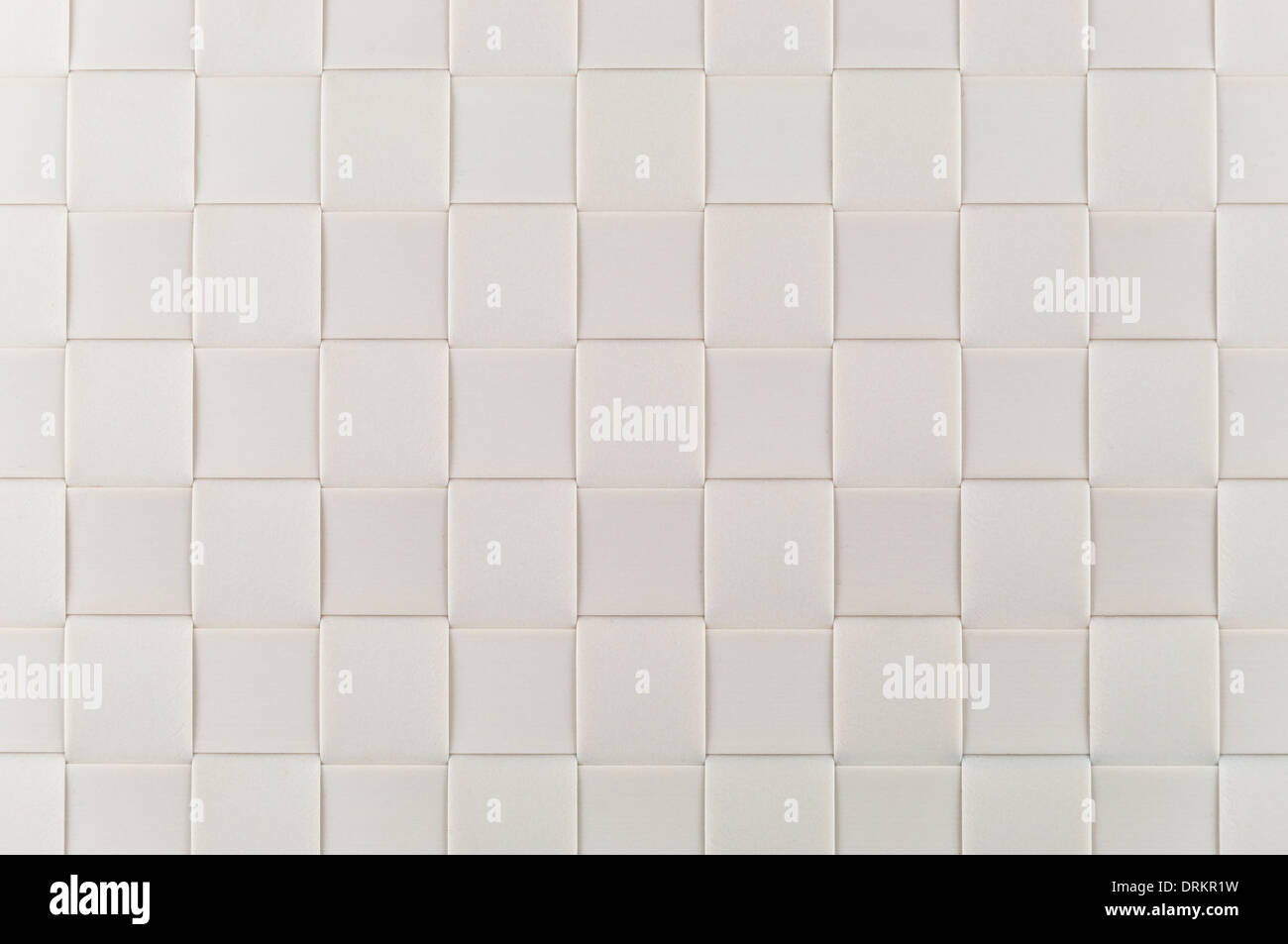 Checkered plastic texture of light beige place mat Stock Photo