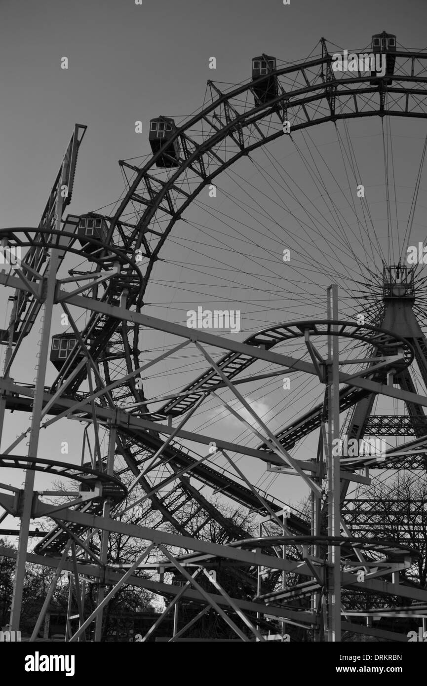 Riesenrad im Prater, Wien, Österreich. Stock Photo