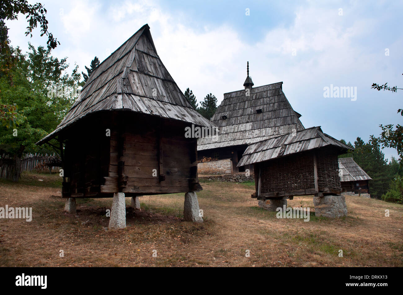 Barns And Traditional Houses Sirogojno Old Village Museum Serbia