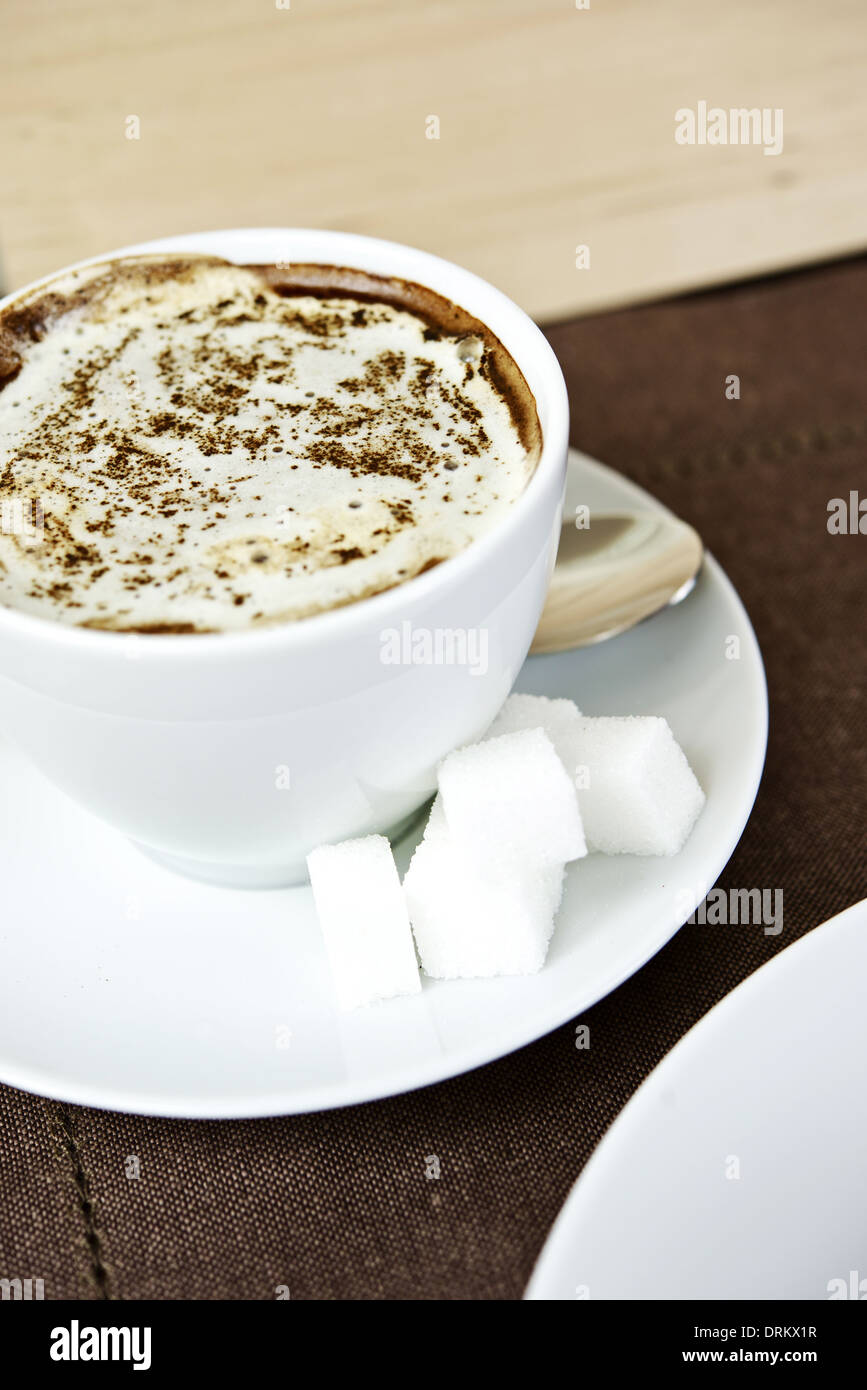 Coffee Cup and Sugar. Coffee Time. Food and Drink Photo Collection. Stock Photo
