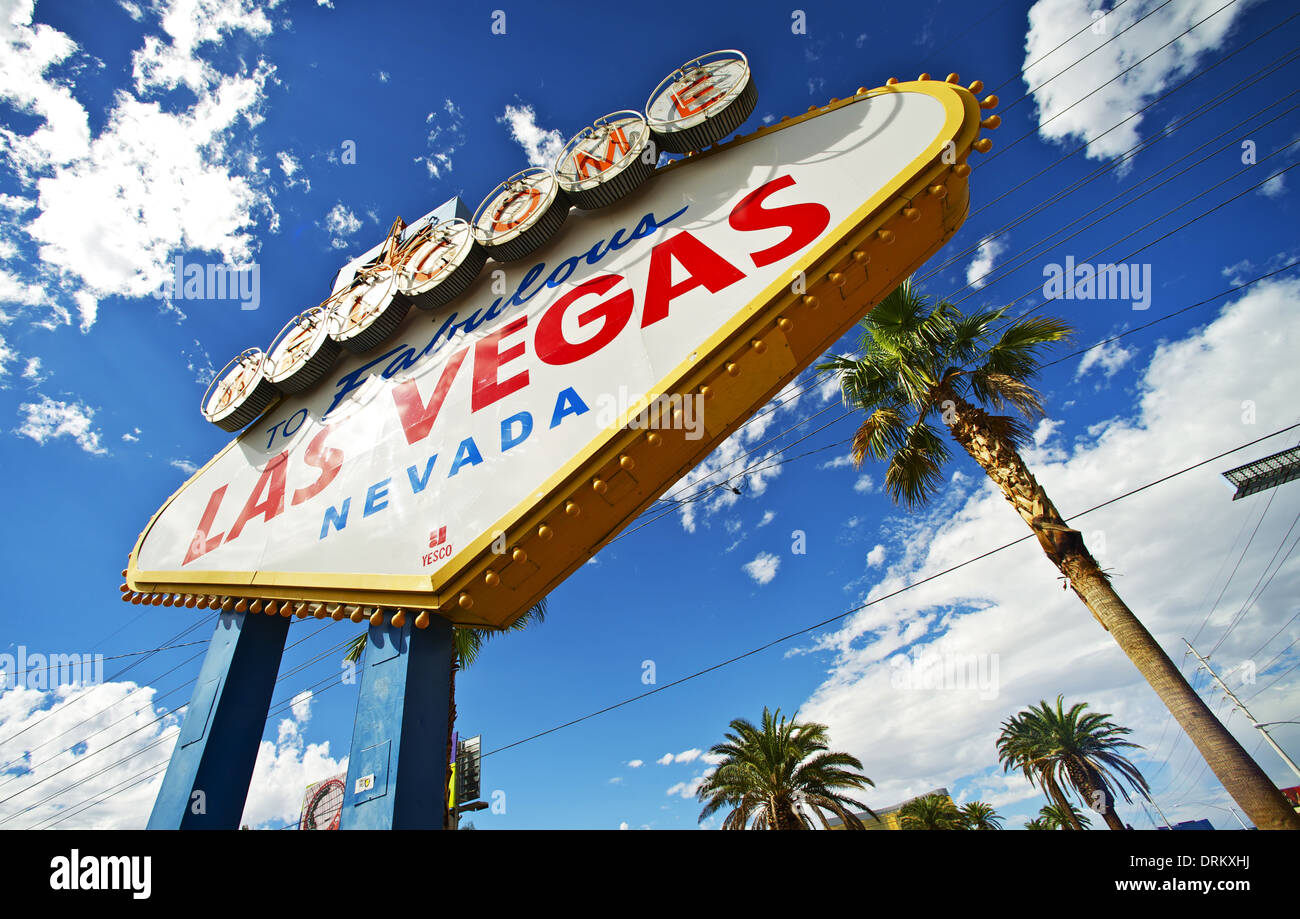 Las Vegas Entrance Sign Las Vegas, Nevada, USA Stock Photo Alamy