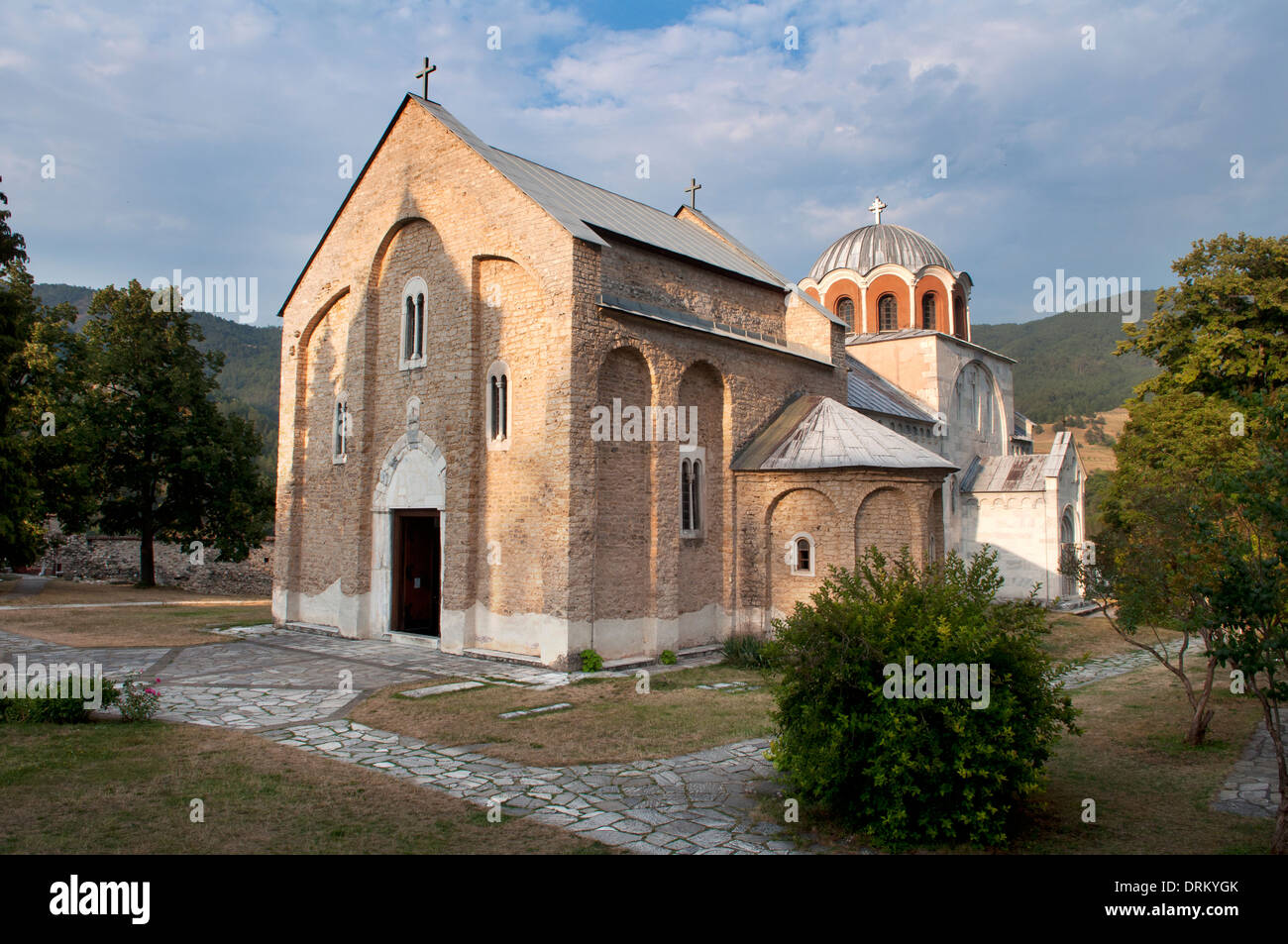 The Virgin's Church, Studenica Monastery, Kraljevo, Serbia Stock Photo